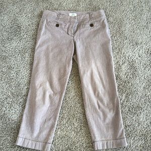 Ann Taylor Loft Marisa capri pinstripe pant size 4
